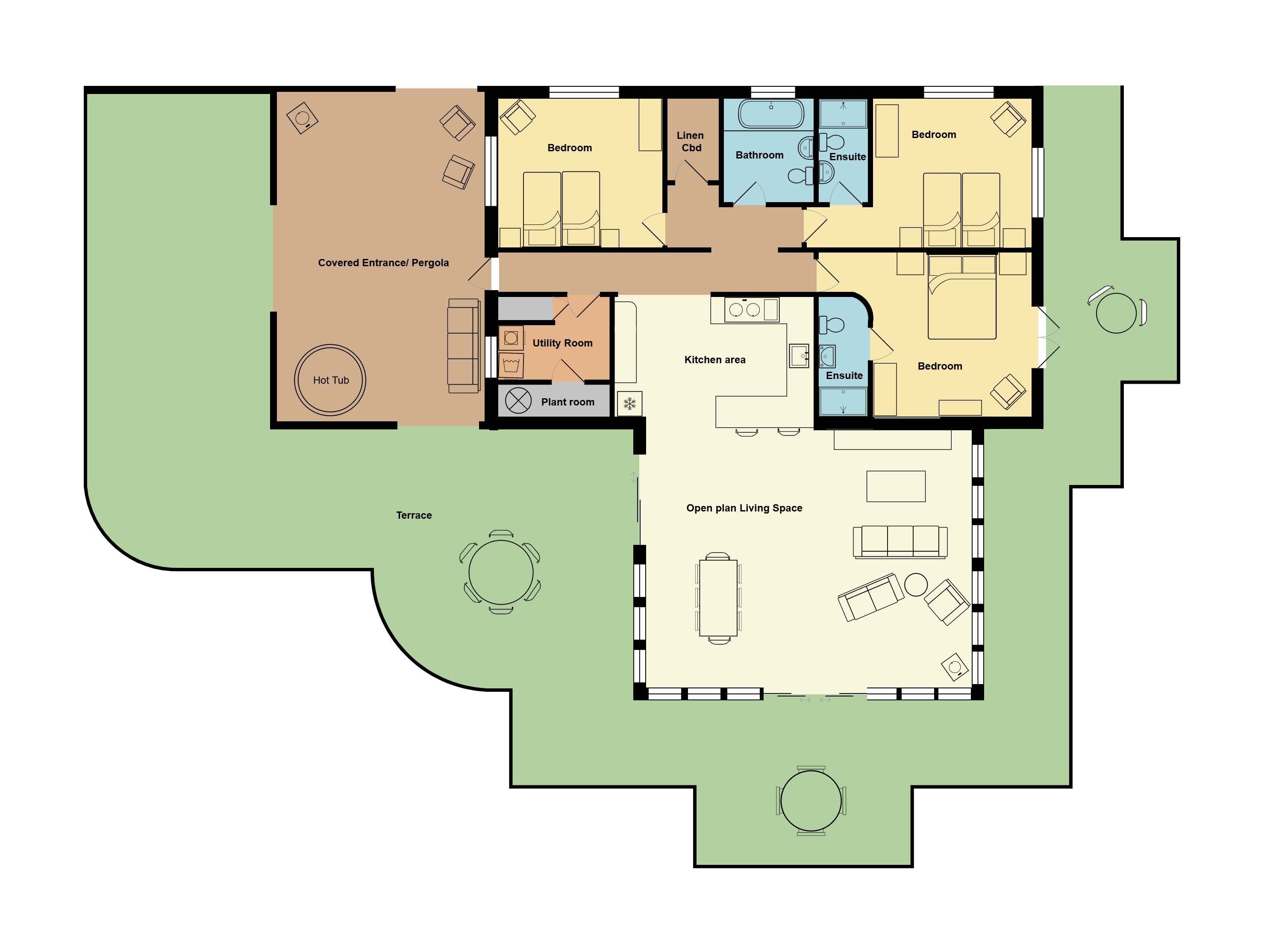 Combine the luxuries of a good hotel with the suit-yourself dynamic of self-catering.