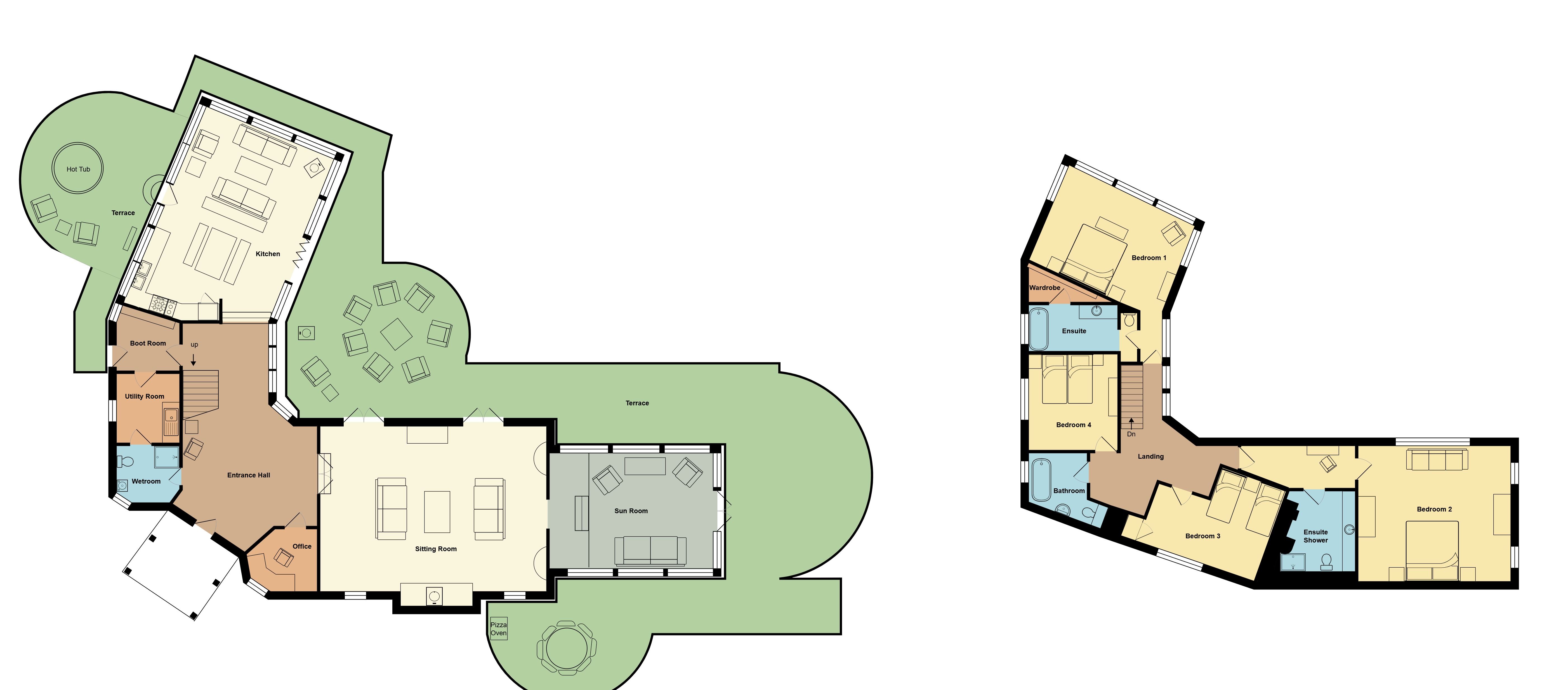 Combine the luxuries of a good hotel with the suit-yourself dynamic of self-catering.